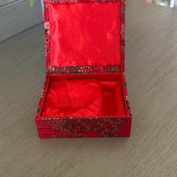 None Other - Intricate Red Jewelry Box